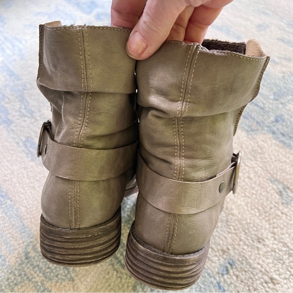 RIEKER PEGGY 98 DIESEL SUEDE LEATHER STUDDED MOTO ANKLE BOOTS SIZE 8 - Picture 14 of 15